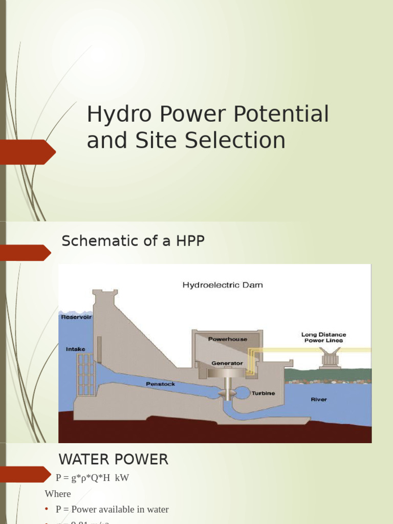 Hydro Power Site Selection Guide | PDF | Surface Runoff | Water