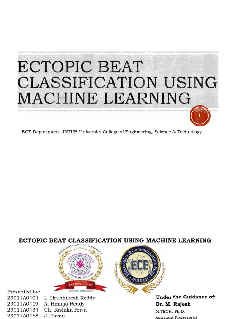 Ectopic Beat Classification Using ML | PDF | Electrocardiography ...