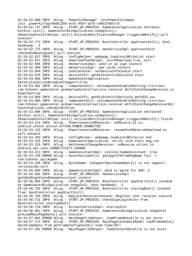 GameCenter Application Startup Log | PDF | Hypertext Transfer Protocol ...