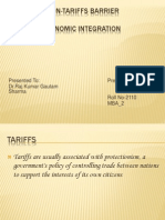 Tariff and Non-Tariffs Barrier