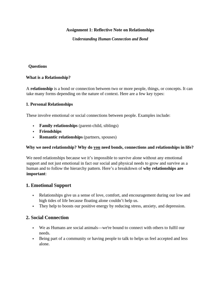 Understanding Relationship Dynamics | PDF | Attachment Theory ...