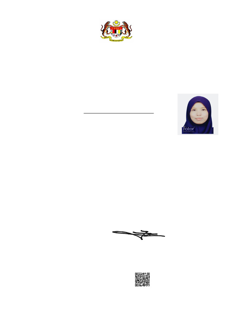 MAHPC Registration Certificate: Fatin Aliyah | PDF