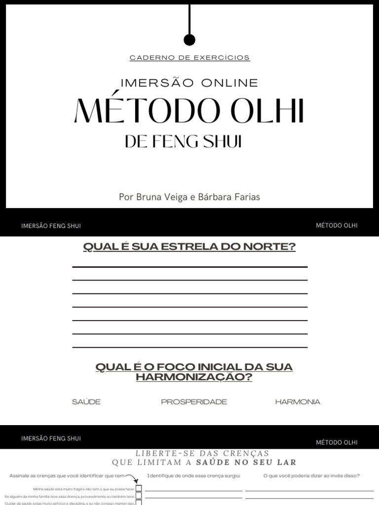 Imersão Online: Método Olhi Feng Shui | PDF | Dinheiro