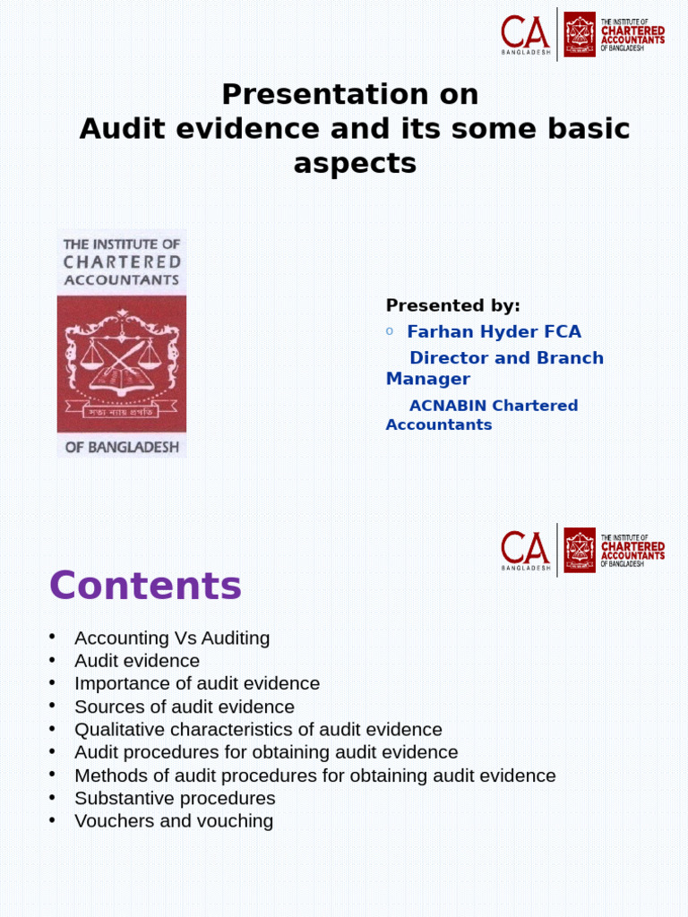 Key Aspects of Audit Evidence Explained | PDF | Audit | Accounting