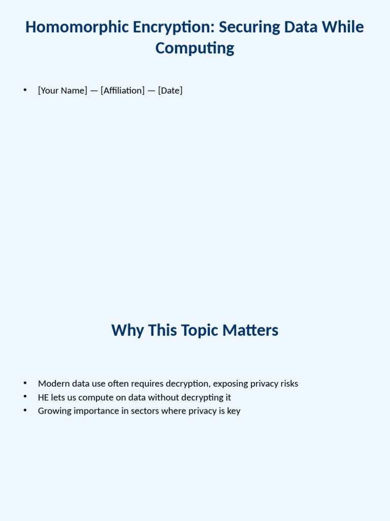 Homomorphic Encryption for Data Security | PDF | Encryption | Espionage ...