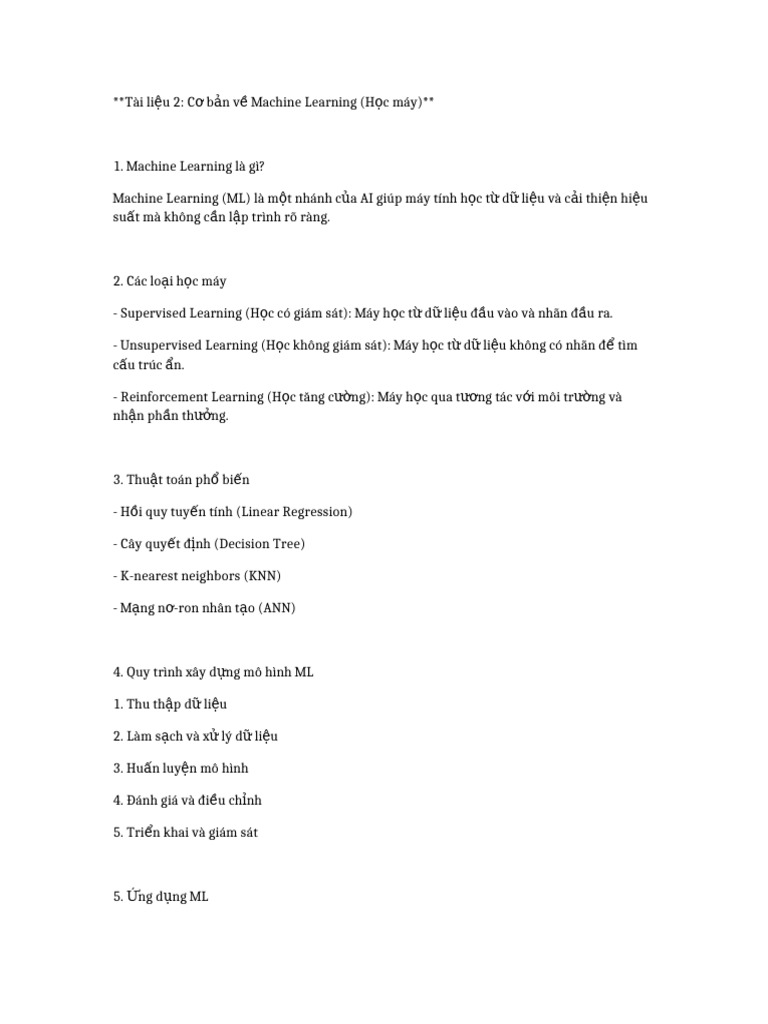 Tài Liệu 2 - Machine Learning | PDF