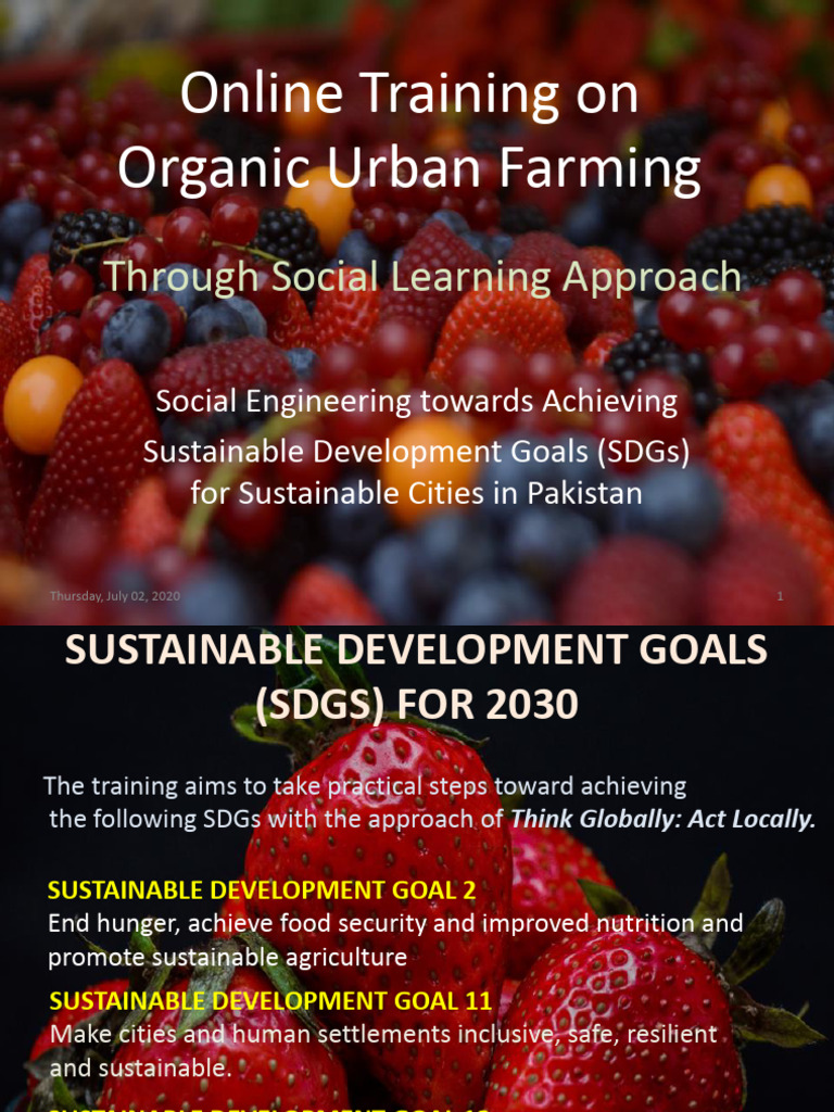 001-Contents of The Training On Organic Urban Farming - 2 | PDF | Urban ...