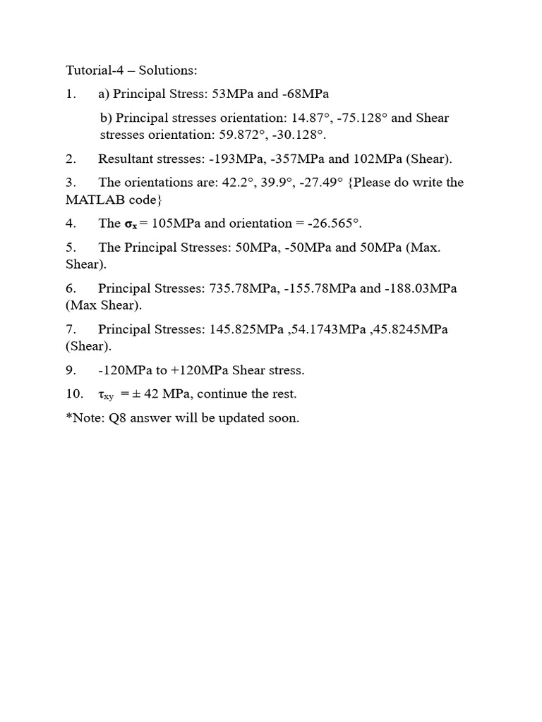Tut 4 Sol | PDF