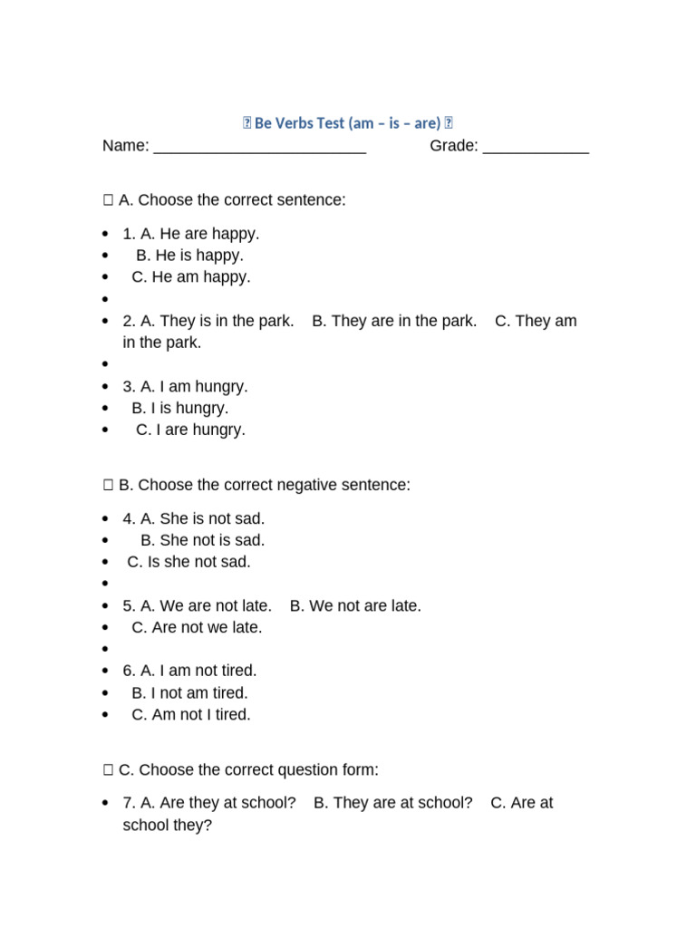 Basic Test Part 2 .V 2 Be | PDF