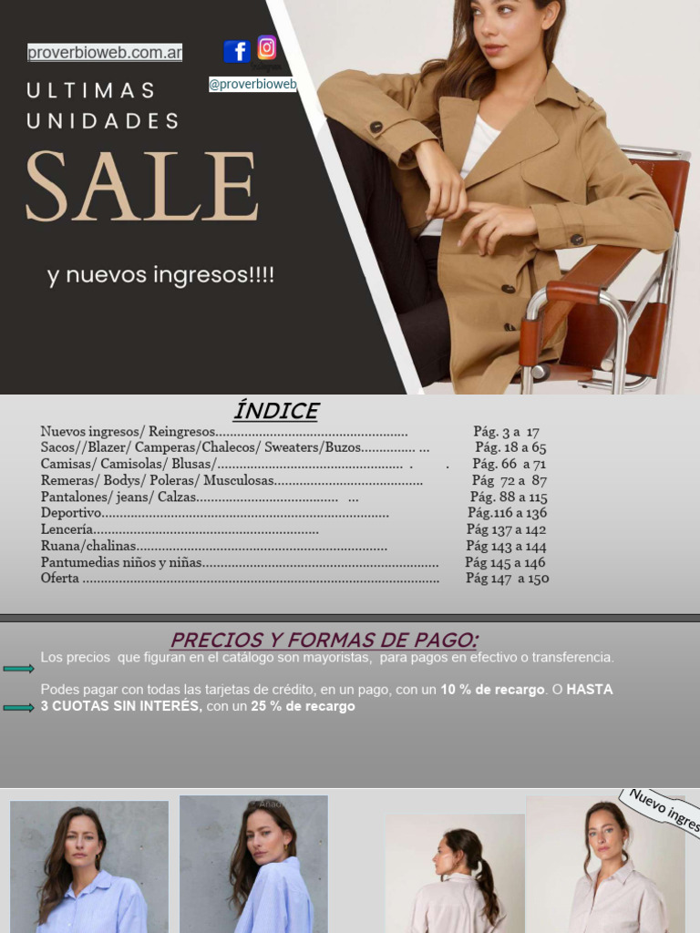 Catálogo de Ropa Mayorista 2023 | PDF | Ropa | Moda