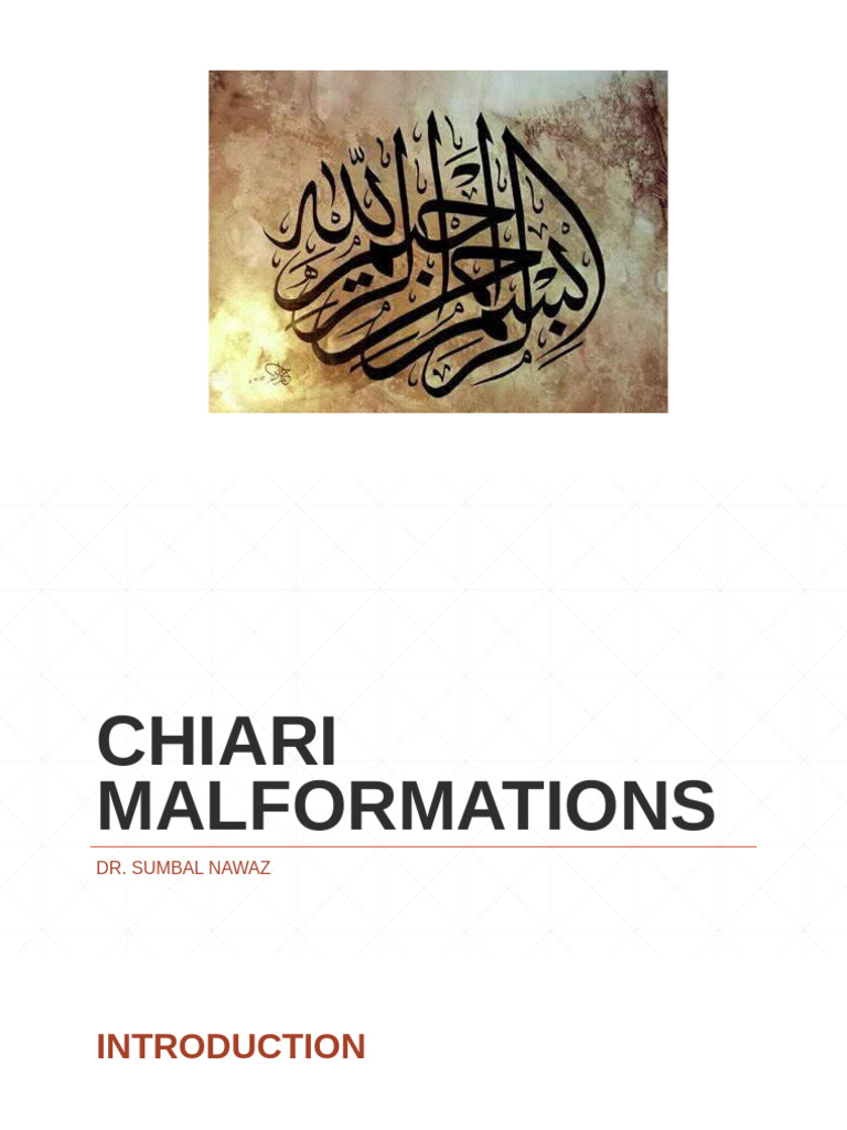 Chiari Malformations | PDF | Cerebrospinal Fluid | Diseases And Disorders