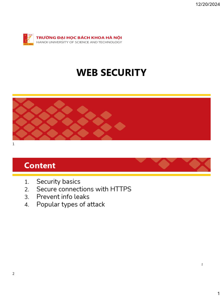 Web Security Essentials and HTTPS Guide | PDF | Transport Layer ...