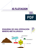 Curso de flotación: Esquema de una operación minero-metalúrgica