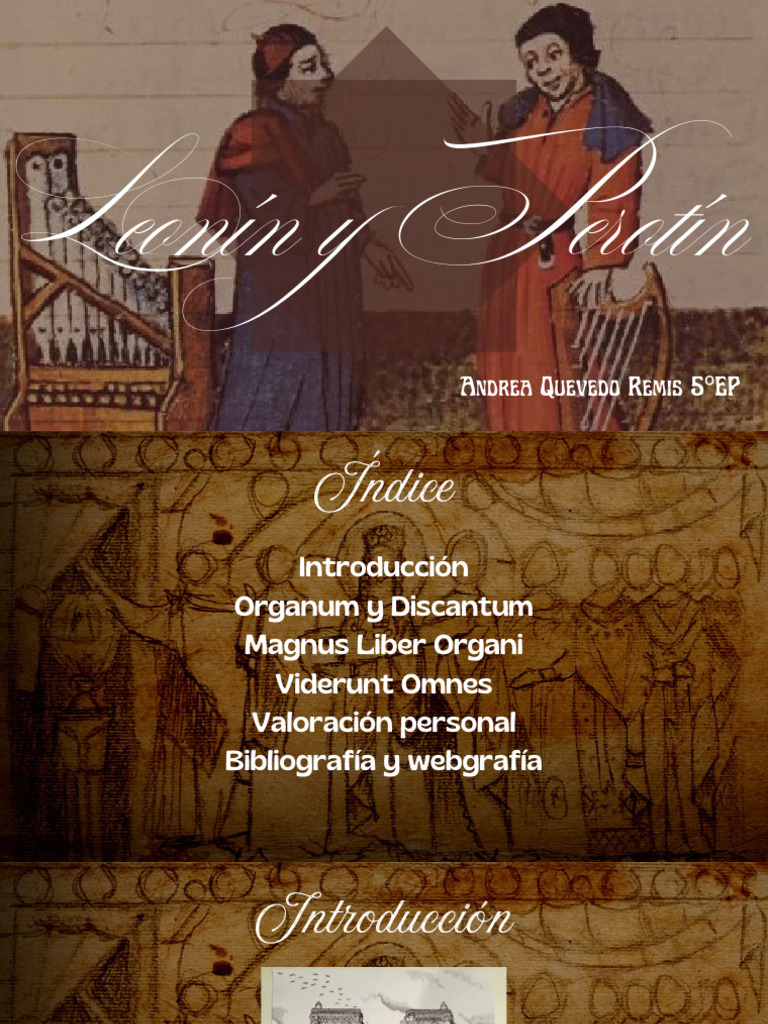 Leonín y Perotín: Pioneros del Organum | PDF