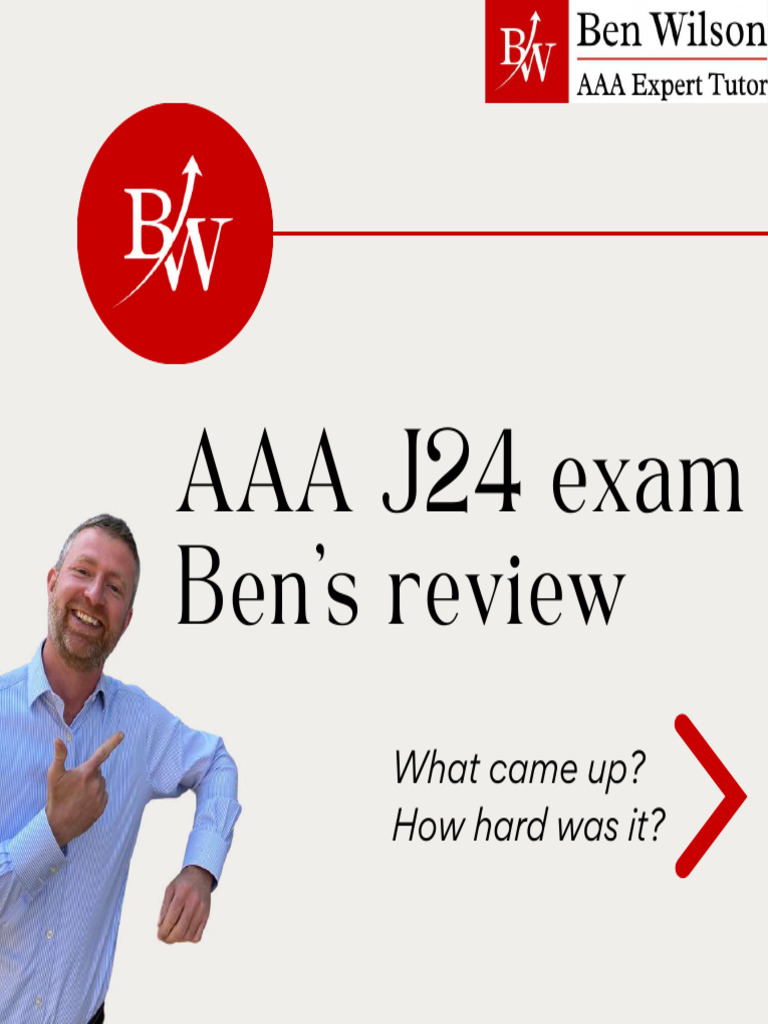 Ben's AAA Exam Review Insights | PDF