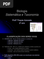 sistemática e taxonomia