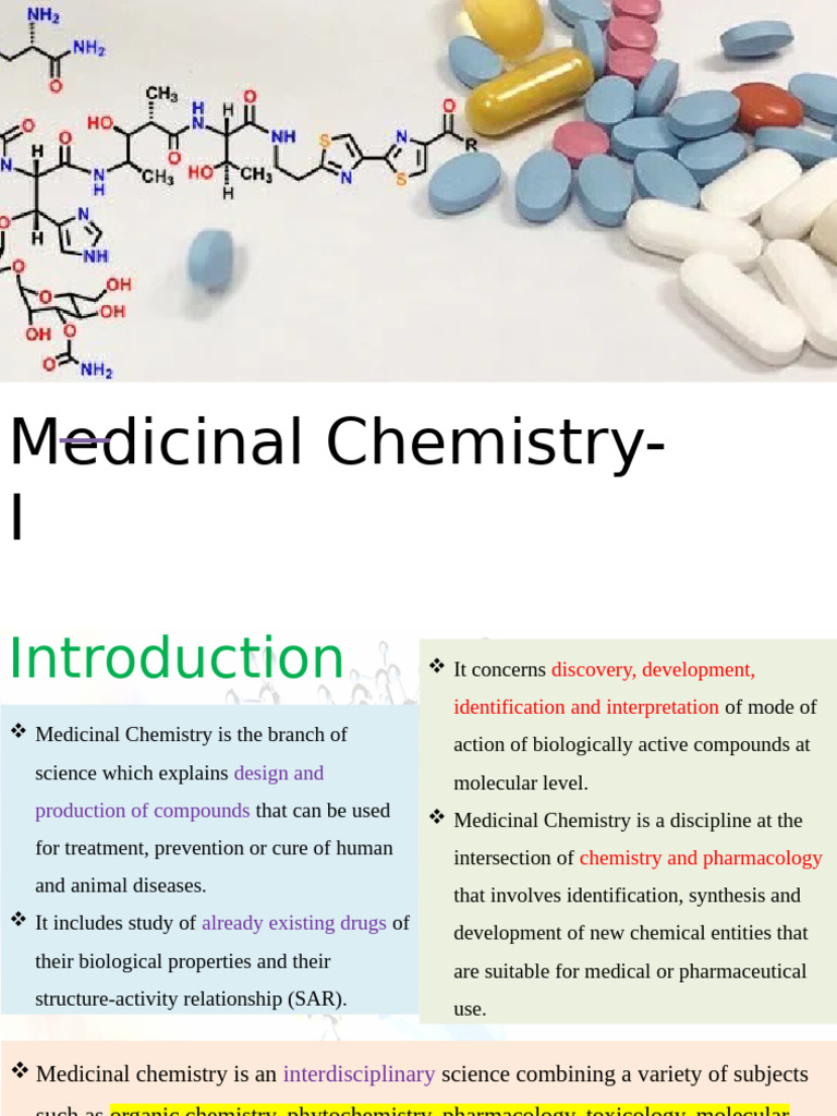 PHR 215-Introduction of Medicinal Chemistry | PDF | Pharmacology ...
