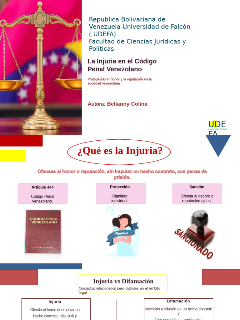 Injuria en el Código Penal Venezolano | PDF | Justicia | Crimen y violencia
