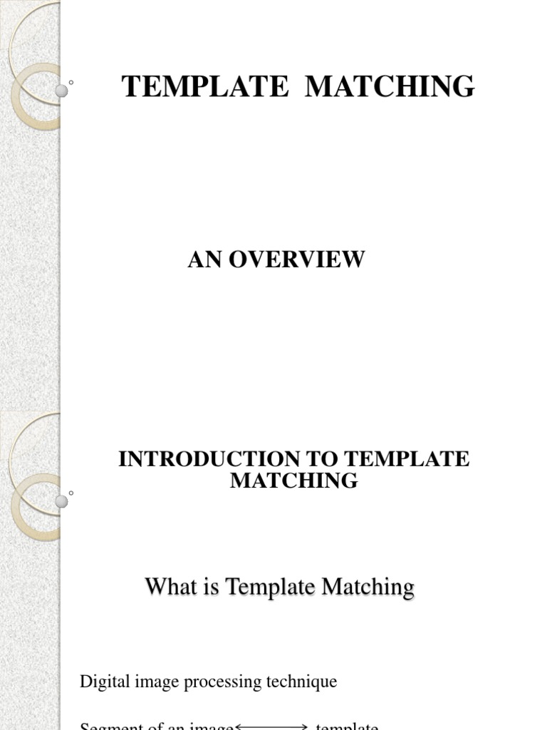 Template Matching | PDF | Computer Vision | Applied Mathematics