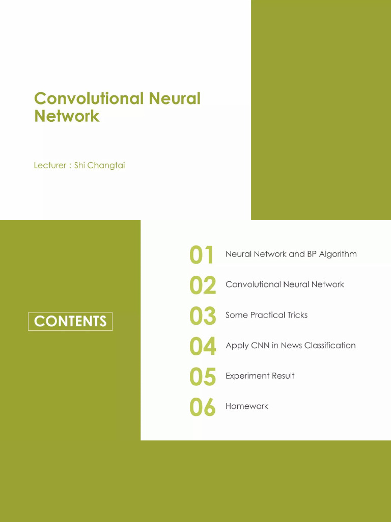 Convolutional Neural Network | PDF