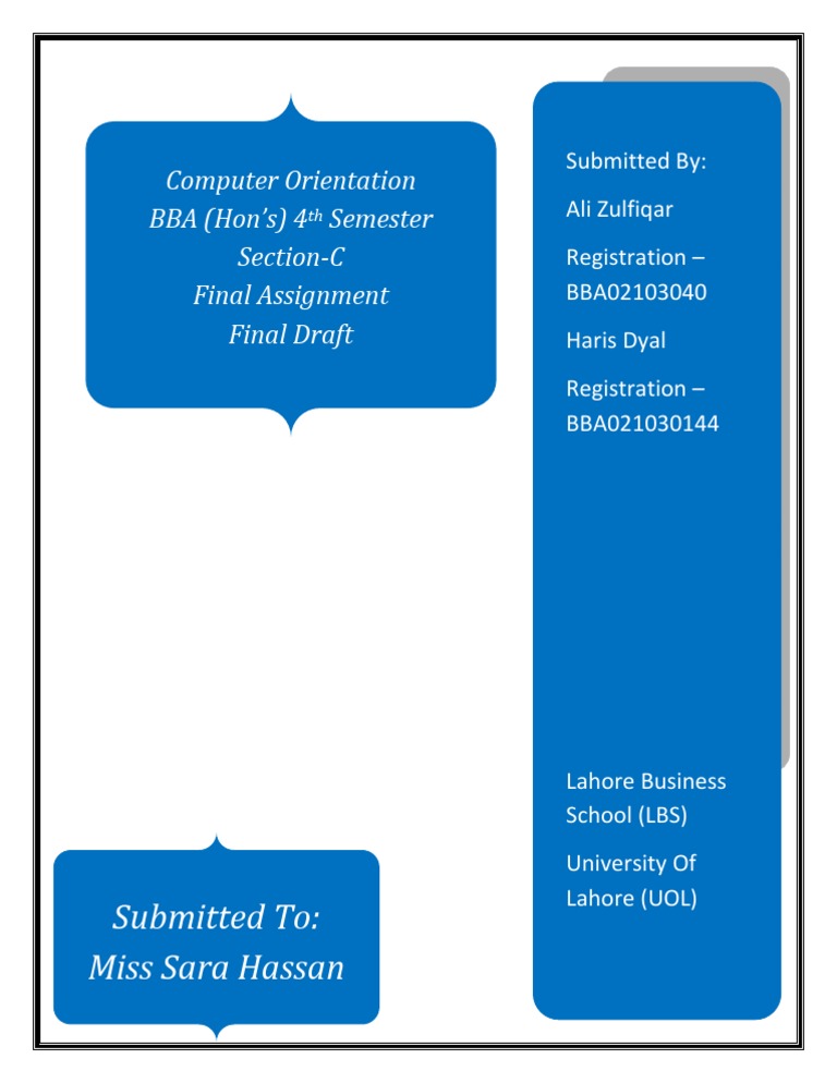Title Page Assignment | PDF