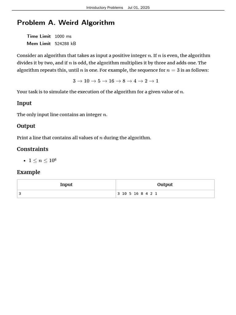Introductory Problems | PDF | String (Computer Science) | Discrete ...