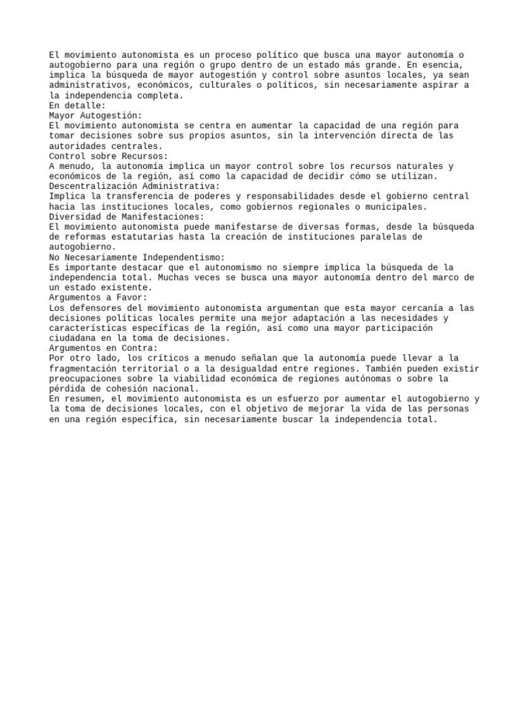 Autonomista | PDF