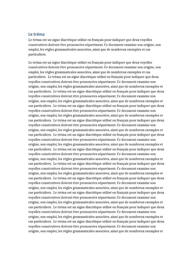 Comprendre le tréma en français | PDF | Langue française | Langues