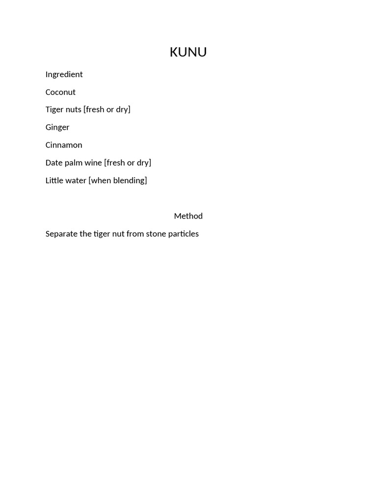 KUNU | PDF
