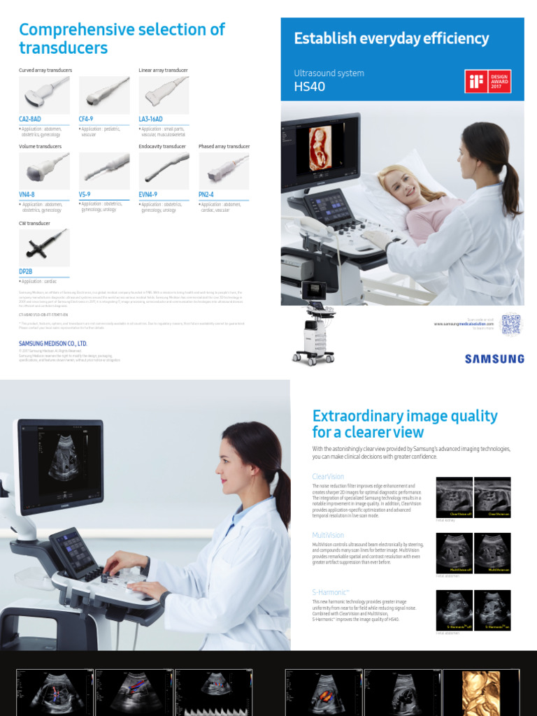 HS40 170418 OB Final Spread | PDF | Medical Ultrasound | Smartphone