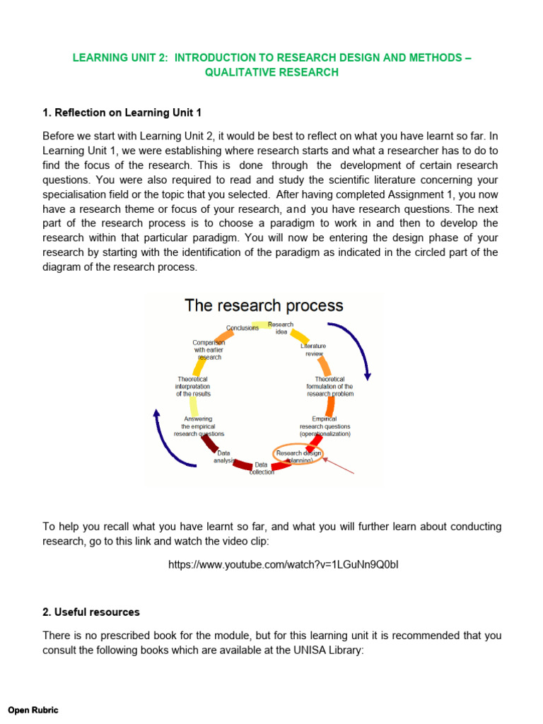 Introduction to Qualitative Research Design | PDF | Qualitative ...