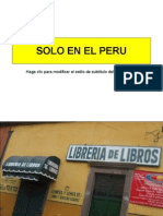 Solo en El Peru