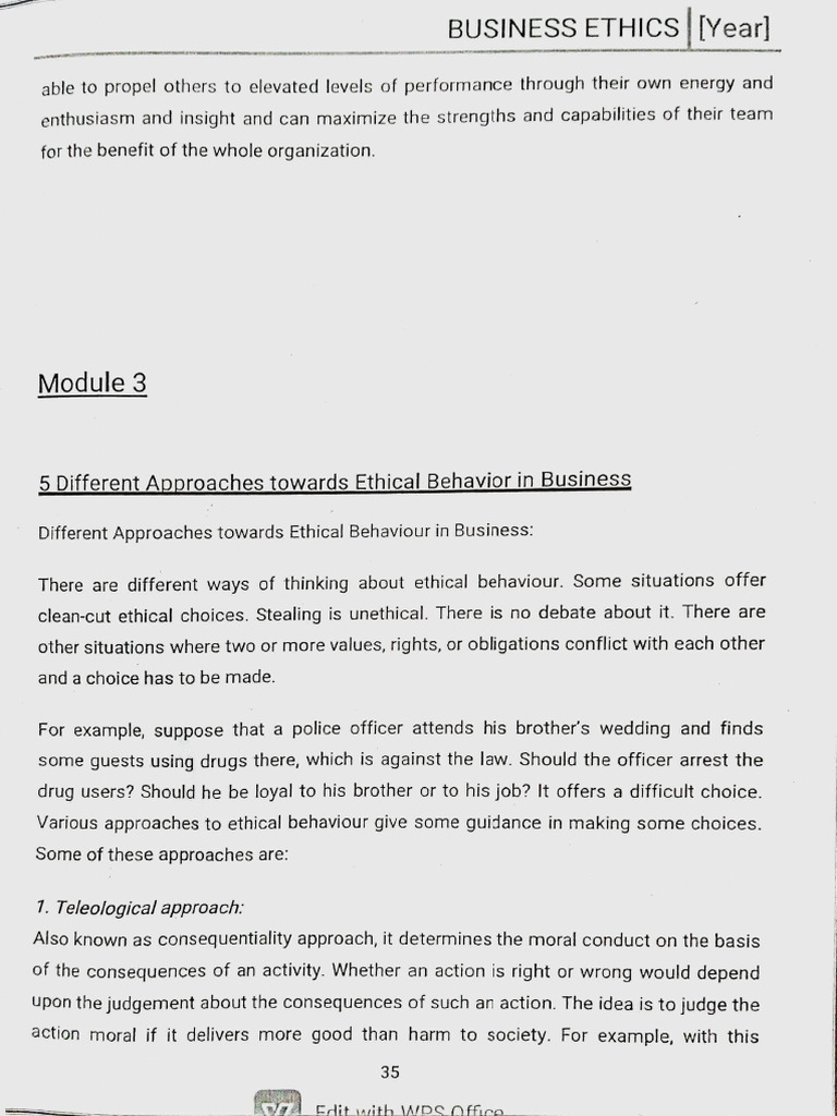 Business Ethics 5s2 Module 3 | PDF | Applied Philosophy | Immanuel Kant