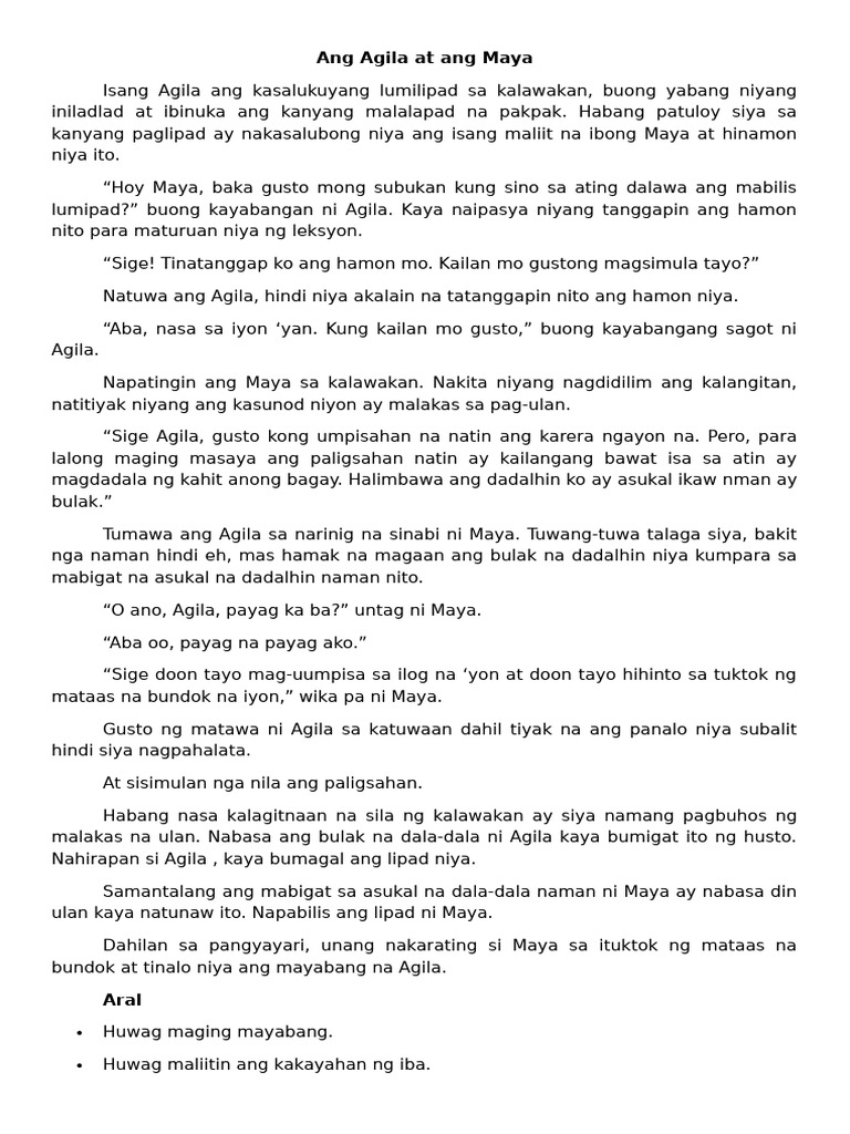 Pabula 1 | PDF