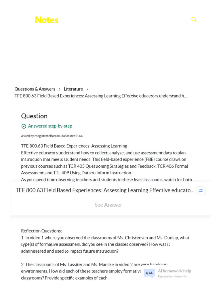 Assessing Learning in Classroom Observations | PDF | Learning | Human ...