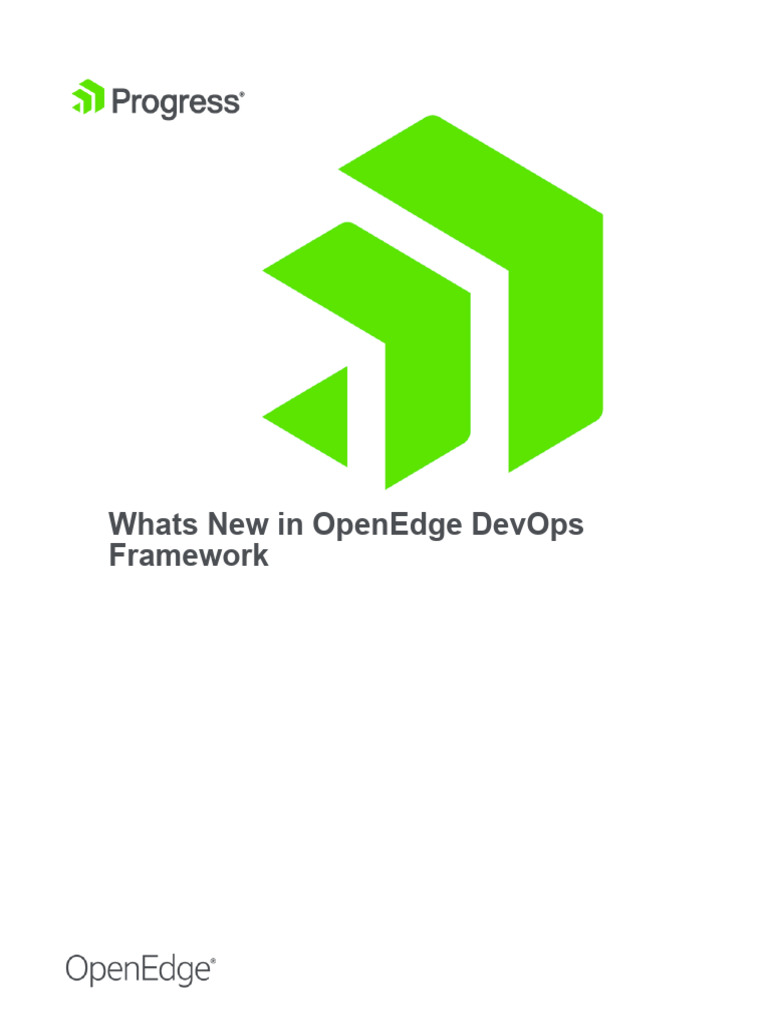 OpenEdge DevOps Framework Updates 2.2 | PDF | Computer Science ...