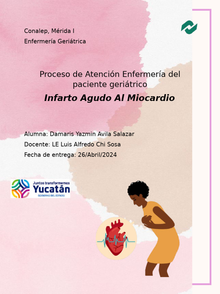 Atención Enfermería en Infarto Miocárdico | PDF | Infarto de miocardio ...