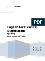 Speaking-English For Business Negotiation