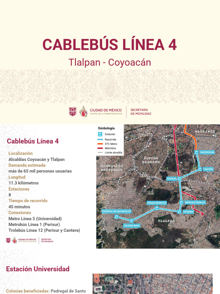 Cablebús Línea 4: Estaciones y Rutas | PDF | Tránsito rápido | Ciudad ...