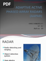 Download Adaptive Active Phased Array Radar Presentation by Harika Kilari SN89381296 doc pdf