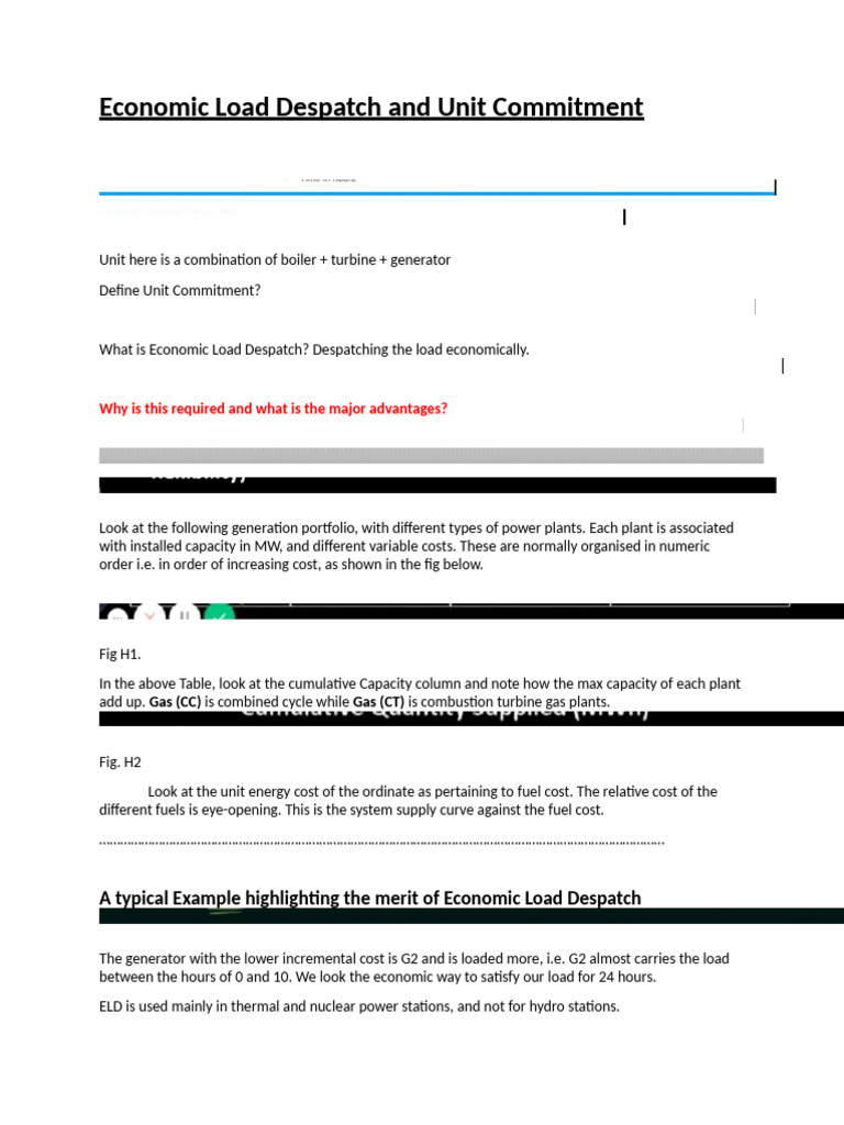 Economic Load Dispatch Explained | PDF