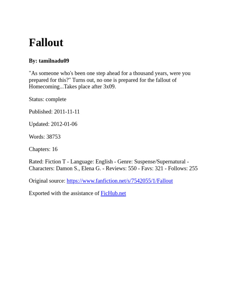 Fallout by Tamilnadu09-4M9ErNPK | PDF