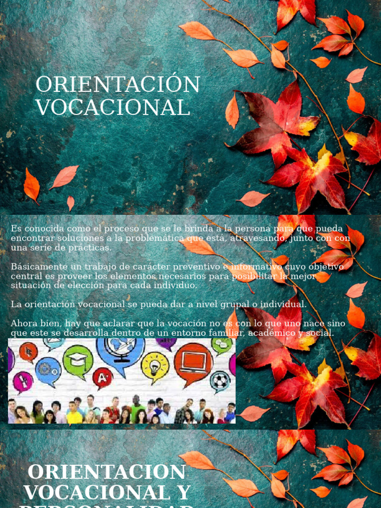 Orientacion Vocacional | PDF | Aprendizaje | Educación en artes liberales
