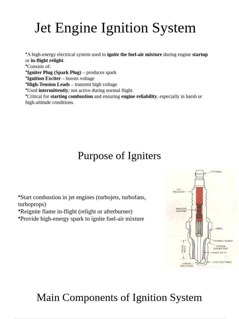 Jet Engine Ignition System Overview | PDF | Jet Engine | Engines
