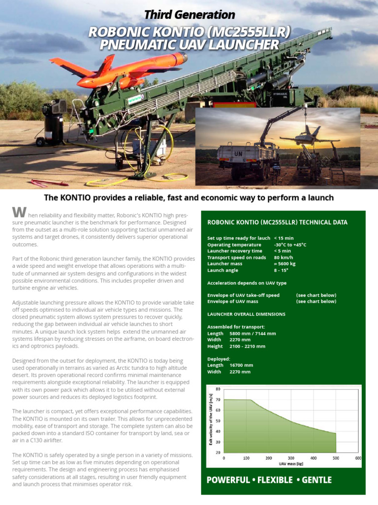 Robonic KONTIO: Versatile UAV Launcher | PDF | Unmanned Aerial Vehicle ...