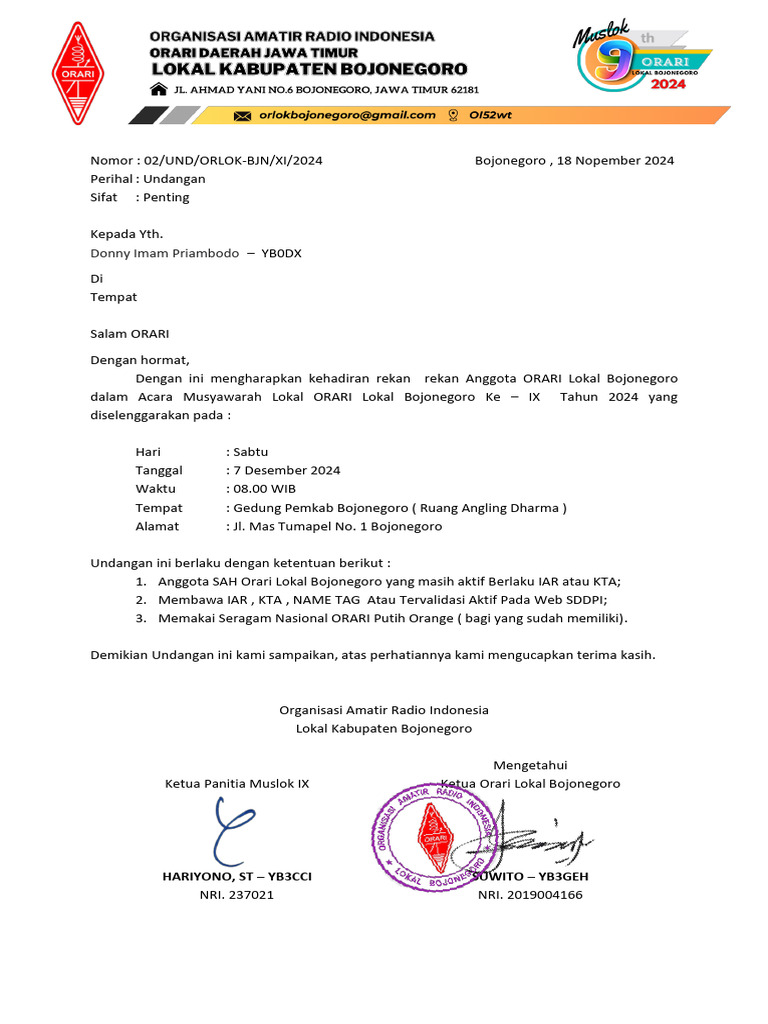 Draft Undangan | PDF