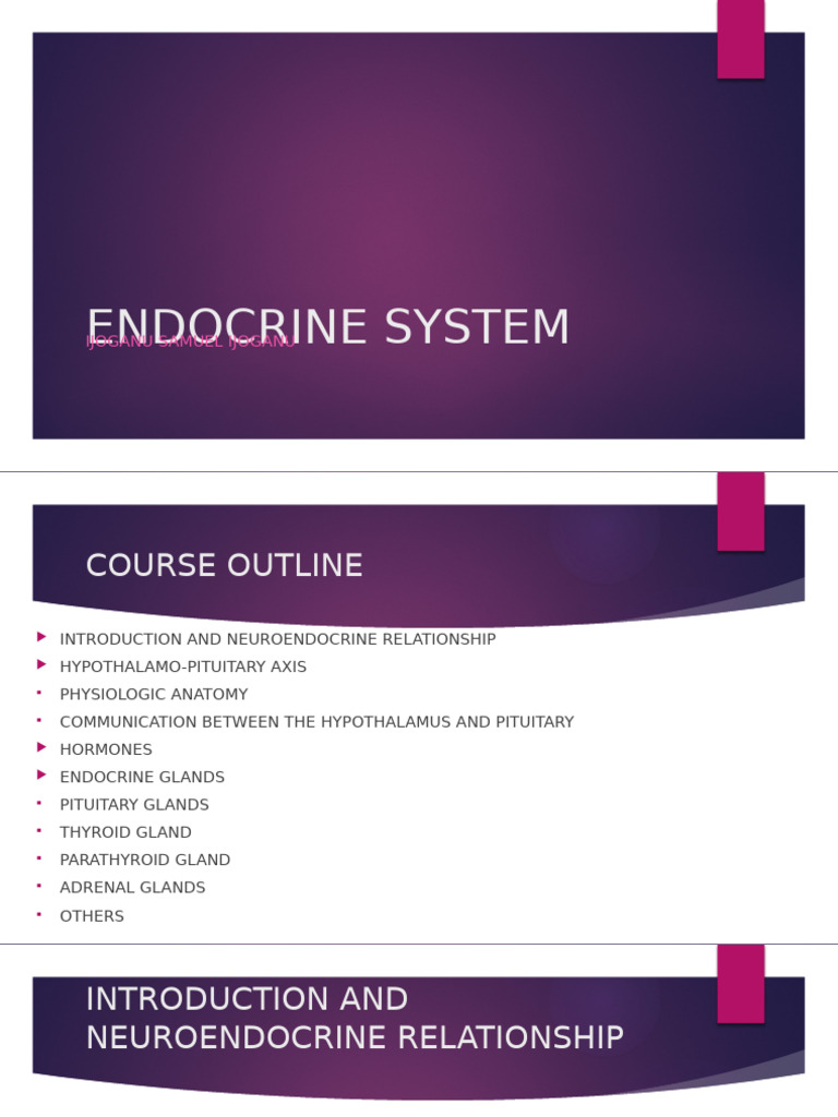 Overview of the Endocrine System | PDF | Endocrine System | Thyroid