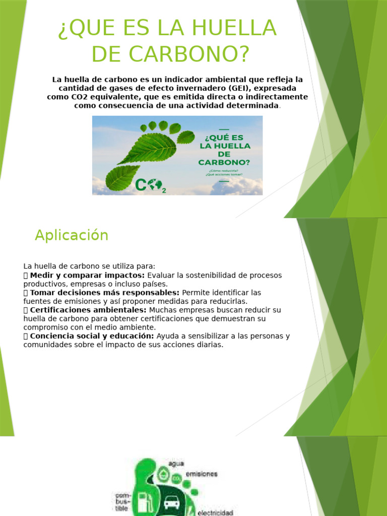 Huella de Carbono: Definición y Reducción | PDF | Huella de carbono ...