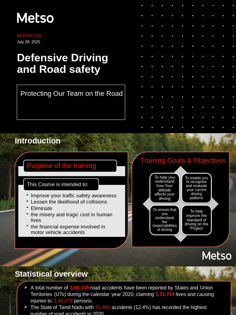 Defensive Driving Training Overview | PDF | Traffic Collision | Driving