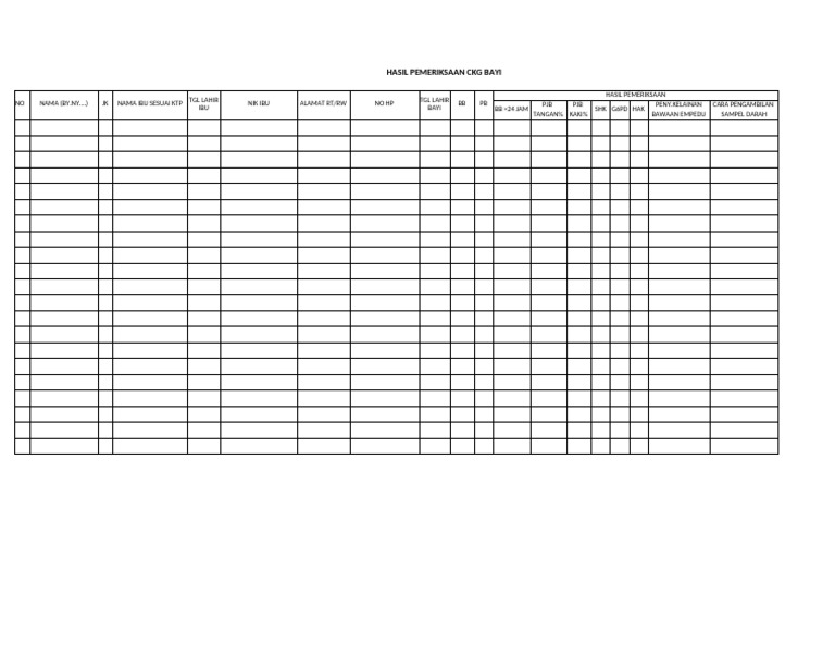 Form CKG Bayi | PDF